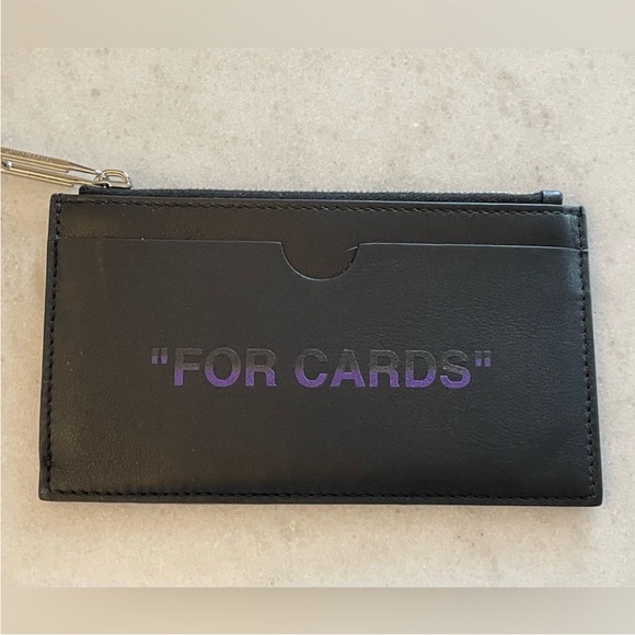 Off-White Black and Purple Card Holder - Picture 6 of 13